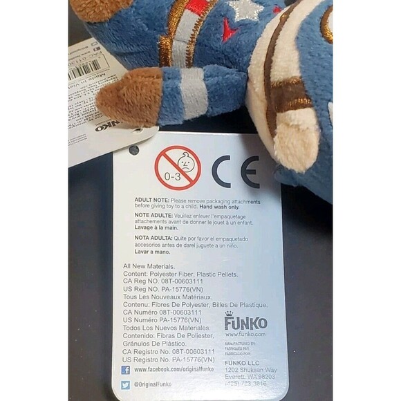 Funko Mopeez Captain America Plush 5" – With Tags – Marvel Collector Doll - Picture 6 of 6